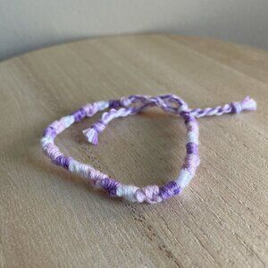 Marinette Bracelet, anklet, trendy, comfortable, tie, embroidery thread, woven,